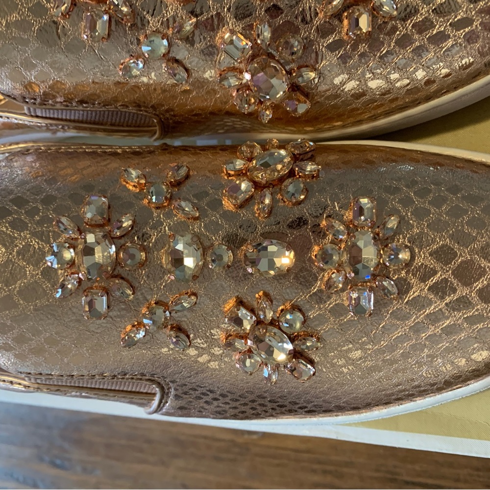 MICHAEL MICHAEL KORS
Keaton Embellished Metallic Leather Slip-On Sneaker New sz9 - Picture 5 of 12